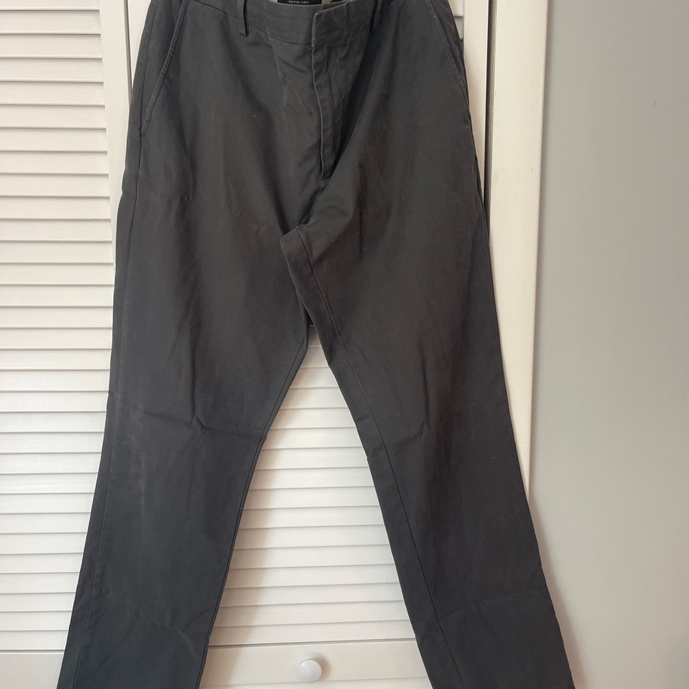 Banana Republic “Fulton” Dark Gray Chinos